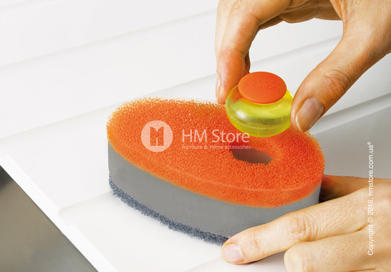 Губка для посуды с капсулой для моющего средства Joseph Joseph Soapy Sponge, Green