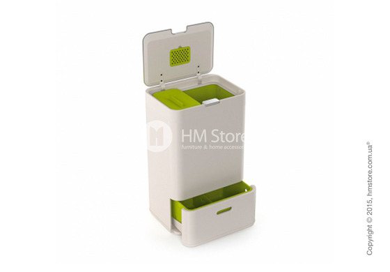 Универсальный контейнер для сортировки мусора Joseph Joseph Intelligent Waste Totem 50 л, White