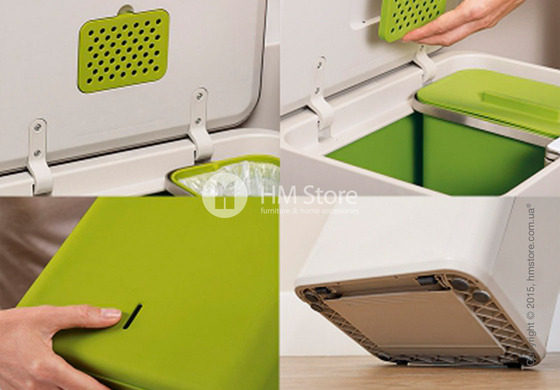 Универсальный контейнер для сортировки мусора Joseph Joseph Intelligent Waste Totem 50 л, White