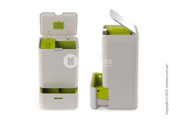 Универсальный контейнер для сортировки мусора Joseph Joseph Intelligent Waste Totem 50 л, Graphite