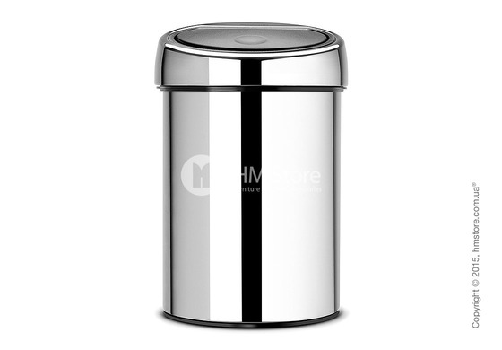 Ведро для мусора Brabantia Touch Bin 3 л, Brilliant Steel Ведро для мусора Brabantia Touch Bin 3 л, Brilliant Steel