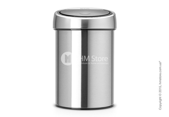 Ведро для мусора Brabantia Touch Bin 3 л, Matt Steel