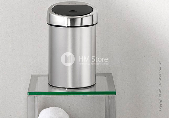 Ведро для мусора Brabantia Touch Bin 3 л, Matt Steel