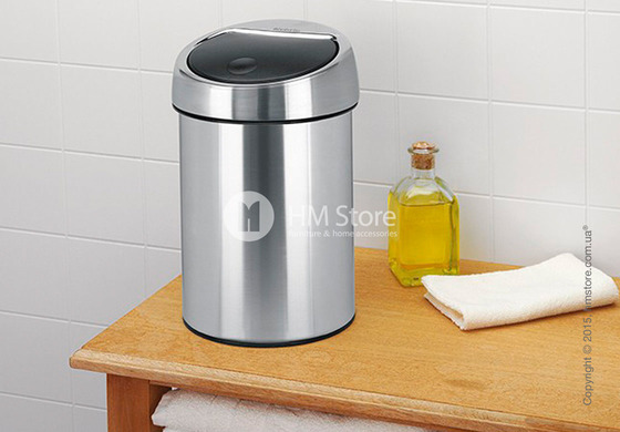 Ведро для мусора Brabantia Touch Bin 3 л, Matt Steel