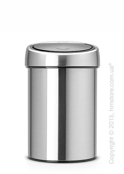 Ведро для мусора Brabantia Touch Bin 3 л, Matt Steel