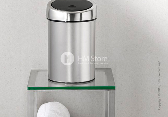 Ведро для мусора Brabantia Touch Bin 3 л, Matt Steel Fingerprint Proof