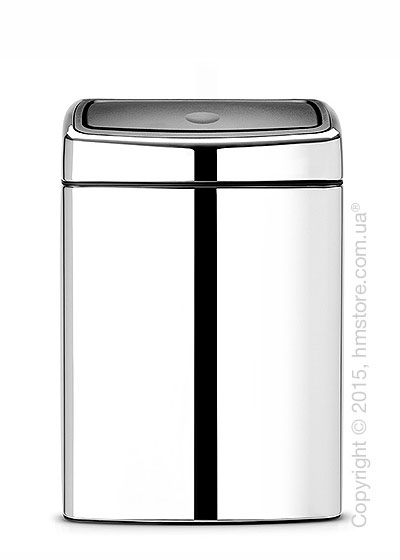 Ведро для мусора Brabantia Touch Bin 10 л, Brilliant Steel