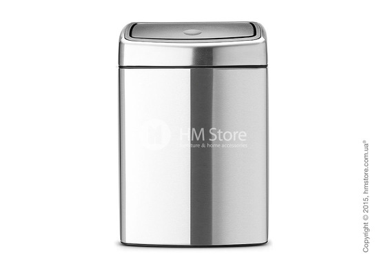 Ведро для мусора Brabantia Touch Bin 10 л, Matt Steel Fingerprint Proof