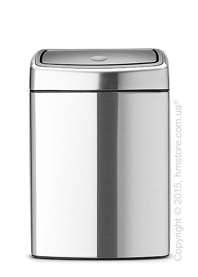Ведро для мусора Brabantia Touch Bin 10 л, Matt Steel Fingerprint Proof