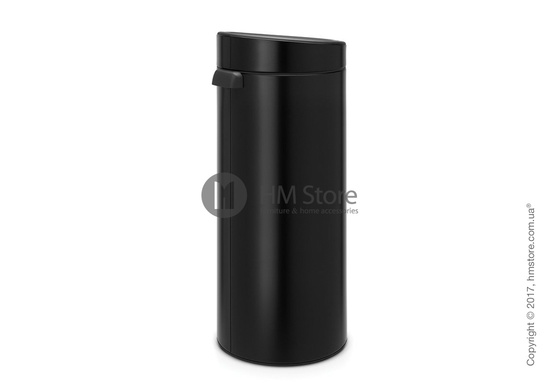Ведро для мусора Brabantia Touch Bin New 30 л, Matt Black