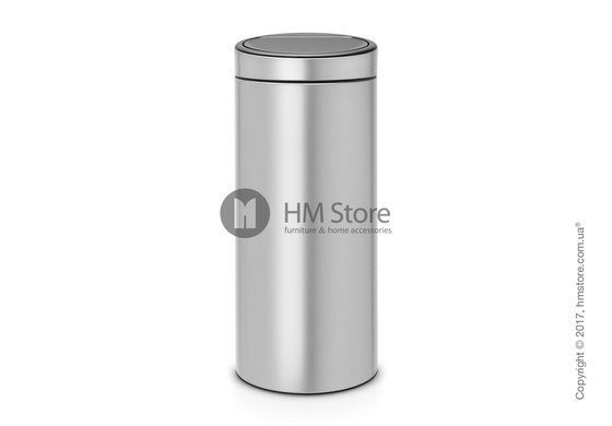 Ведро для мусора Brabantia Touch Bin New 30 л, Metallic Grey Ведро для мусора Brabantia Touch Bin New 30 л, Metallic Grey