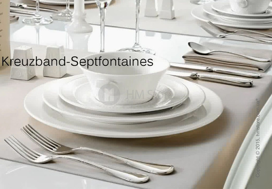 Набор столовых приборов Villeroy & Boch коллекция Kreuzband-Septfontaines Lunch на 12 персон, 113 предметов