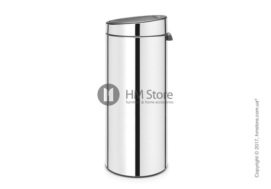Ведро для мусора Brabantia Touch Bin New 30 л, Brilliant Steel