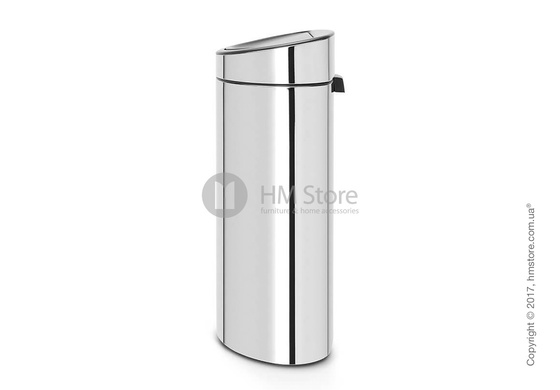 Ведро для мусора двухсекционное Brabantia Touch Bin New Recycle 23/10, Brilliant Steel