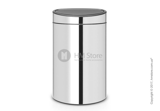 Ведро для мусора Brabantia Touch Bin New 40 л, Brilliant Steel Ведро для мусора Brabantia Touch Bin New 40 л, Brilliant Steel