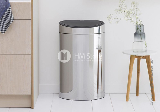 Ведро для мусора Brabantia Touch Bin New 40 л, Brilliant Steel Ведро для мусора Brabantia Touch Bin New 40 л, Brilliant Steel