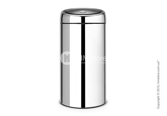 Ведро для мусора двухсекционное Brabantia Touch Bin Recycle 2x20, Brilliant Steel