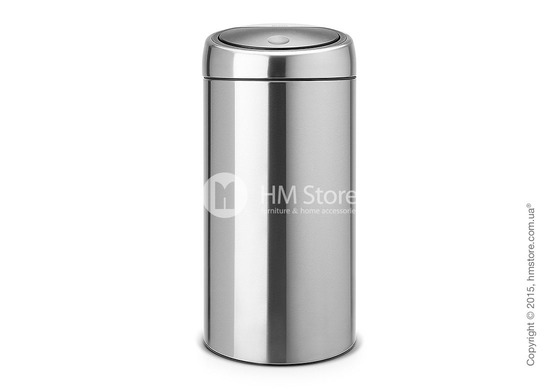 Ведро для мусора двухсекционное Brabantia Touch Bin Recycle 2x20, Matt Steel Fingerprint Proof