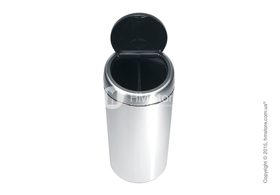 Ведро для мусора двухсекционное Brabantia Touch Bin Recycle 2x20, Matt Steel Fingerprint Proof