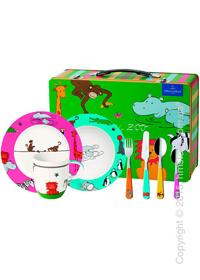 Набор детской посуды Villeroy & Boch коллекция Funny Zoo, 7 предметов