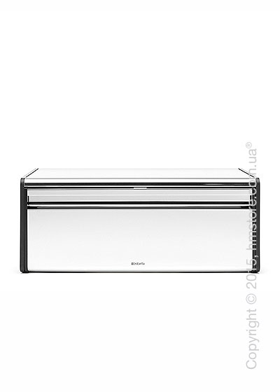 Хлебница Brabantia Fall Front Bread Bin, Brilliant Steel with Matt Black Sides