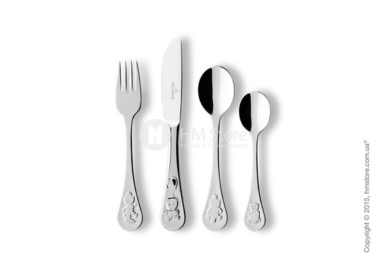 Набор столовых приборов детский Villeroy & Boch коллекция Teddy, 4 предмета