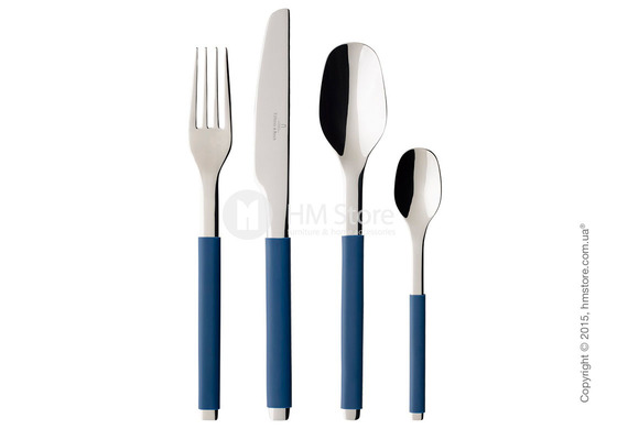 Набор столовых приборов Villeroy & Boch коллекция S+ на 6 персон, 24 предмета, Blueberry
