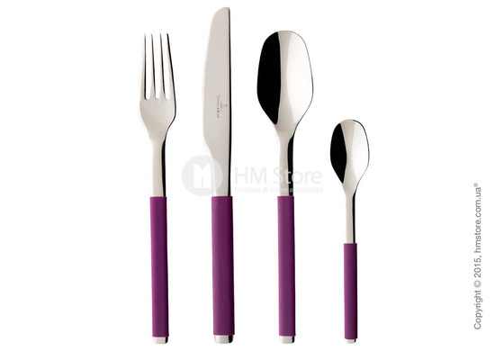 Набор столовых приборов Villeroy & Boch коллекция S+ на 6 персон, 24 предмета, Lila
