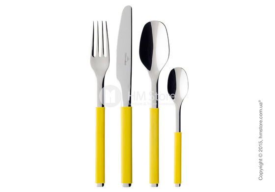 Набор столовых приборов Villeroy & Boch коллекция S+ на 6 персон, 24 предмета, Lemon Pie