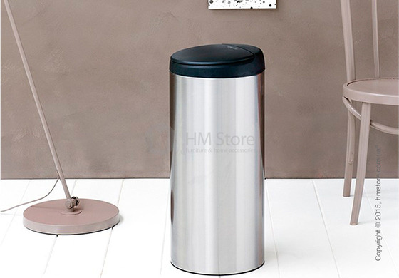 Ведро для мусора Brabantia FlipBIn 30 л, Matt Steel Fingerprint Proof