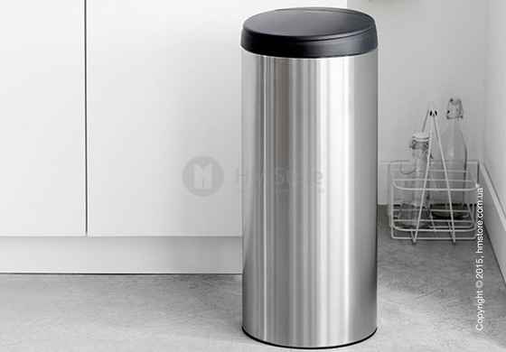 Ведро для мусора Brabantia FlipBIn 30 л, Matt Steel Fingerprint Proof