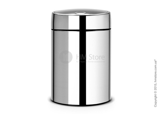 Ведро для мусора Brabantia Slide Bin 5 л, Brilliant Steel