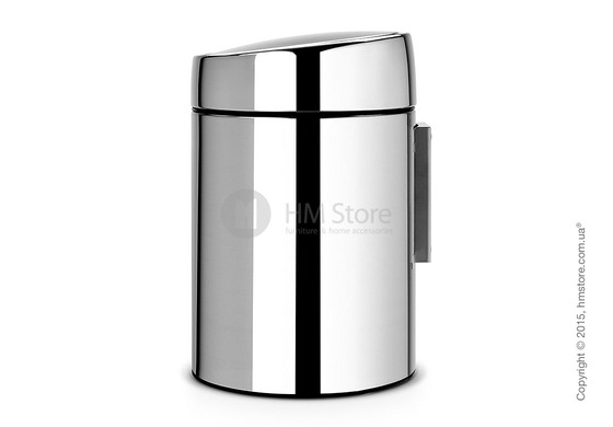 Ведро для мусора Brabantia Slide Bin 5 л, Brilliant Steel