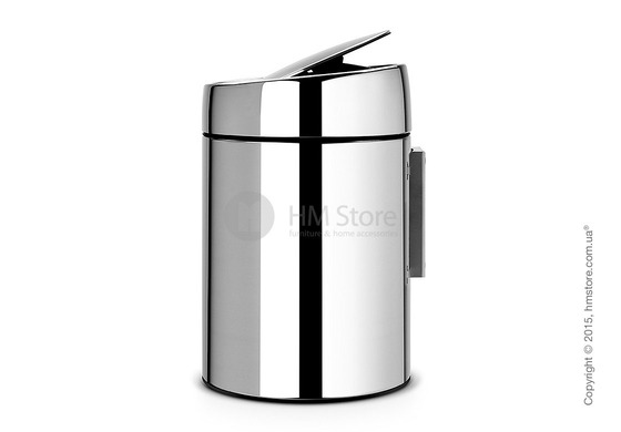 Ведро для мусора Brabantia Slide Bin 5 л, Brilliant Steel