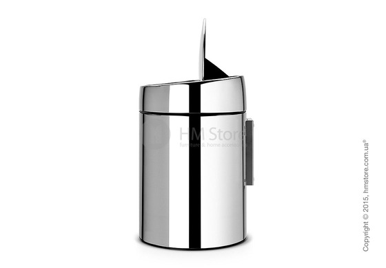 Ведро для мусора Brabantia Slide Bin 5 л, Brilliant Steel