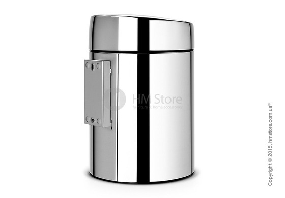 Ведро для мусора Brabantia Slide Bin 5 л, Brilliant Steel