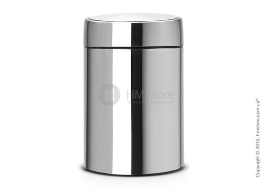Ведро для мусора Brabantia Slide Bin 5 л, Matt Steel Fingerprint Proof