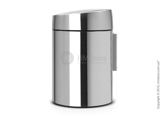 Ведро для мусора Brabantia Slide Bin 5 л, Matt Steel Fingerprint Proof