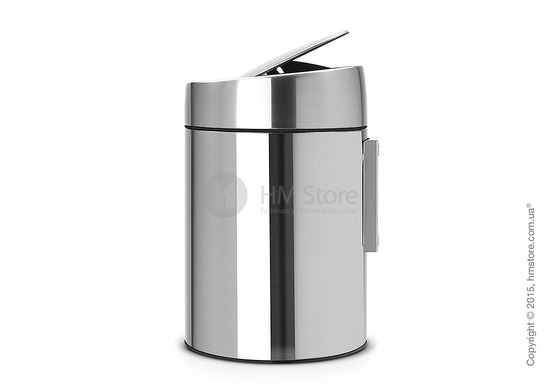 Ведро для мусора Brabantia Slide Bin 5 л, Matt Steel Fingerprint Proof