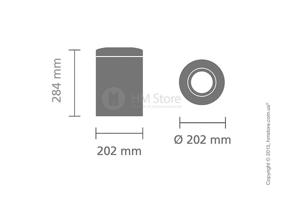 Ведро для мусора Brabantia Flame Guard 7 л, Matt Steel