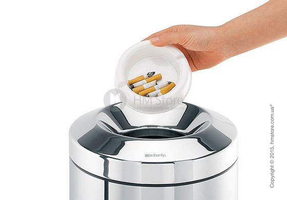 Ведро для мусора Brabantia Flame Guard 15 л, Brilliant Steel