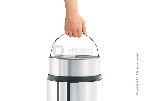 Ведро для мусора Brabantia Flame Guard 15 л, Brilliant Steel