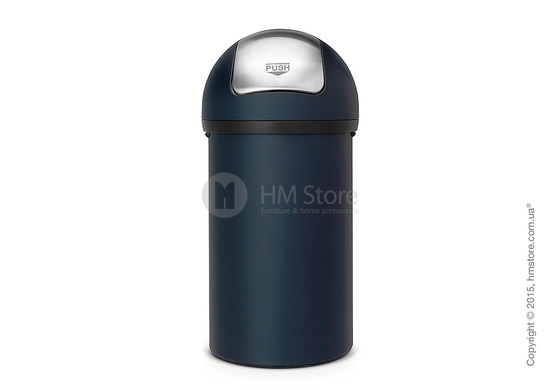 Ведро для мусора Brabantia Push Bin 60 л, Mineral Blue