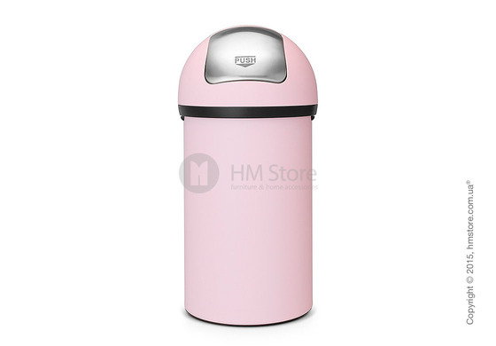 Ведро для мусора Brabantia Push Bin 60 л, Mineral Pink