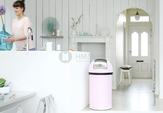Ведро для мусора Brabantia Push Bin 60 л, Mineral Pink
