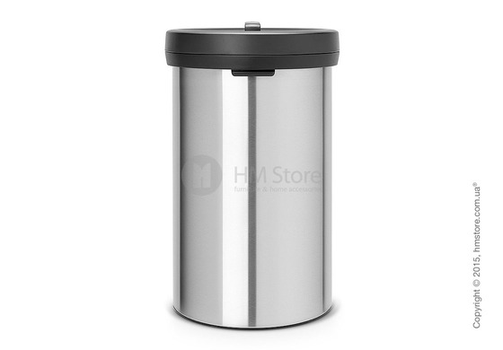 Ведро для мусора Brabantia Big Bin 60 л, Matt Steel Fingerprint Proof and Black