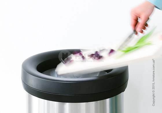 Ведро для мусора Brabantia Big Bin 60 л, Matt Steel Fingerprint Proof and Black