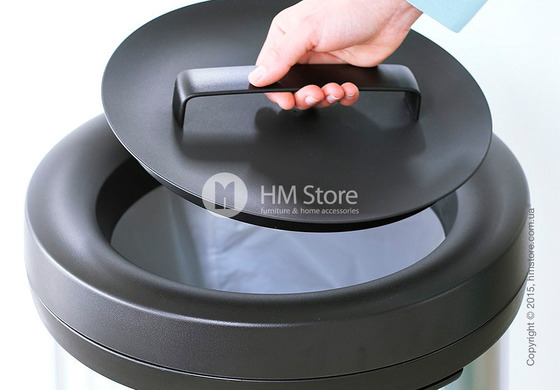 Ведро для мусора Brabantia Big Bin 60 л, Matt Steel Fingerprint Proof and Black