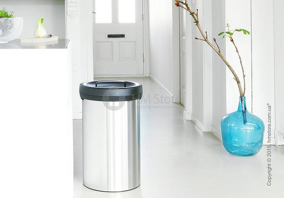 Ведро для мусора Brabantia Big Bin 60 л, Matt Steel Fingerprint Proof and Black