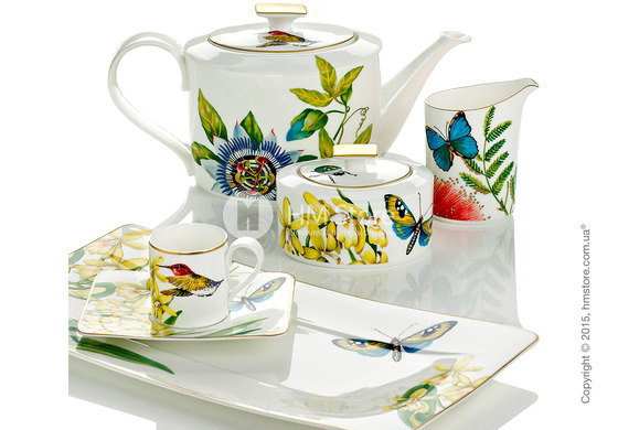 Набор фарфоровой посуды Villeroy & Boch коллекция Amazonia на 6 персон, 55 предметов